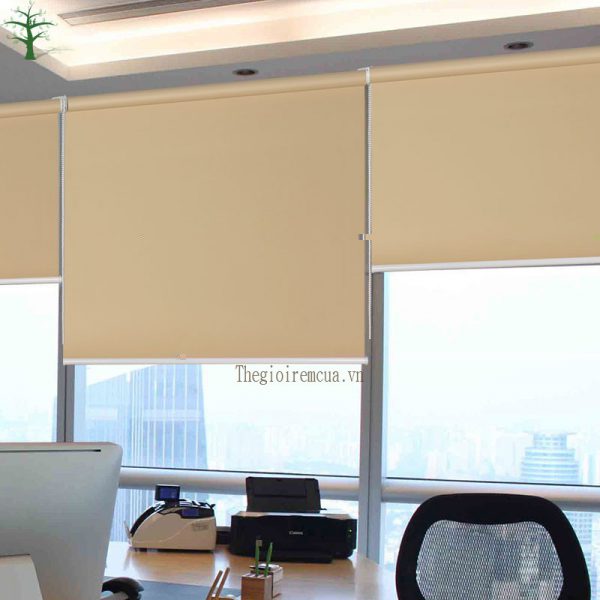 Rèm Cuốn Polyester Vải Phủ Nhựa PVC Cản Sáng 100% ️