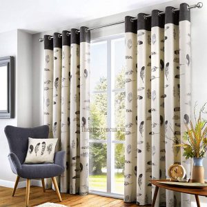 Rèm cửa bằng vải cotton 100% Xám than Rèm cửa bằng vải cotton 100% Xám than