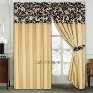 Rèm vải chống nóng 100% Polyester màu cam Rèm vải chống nóng 100% Polyester màu cam