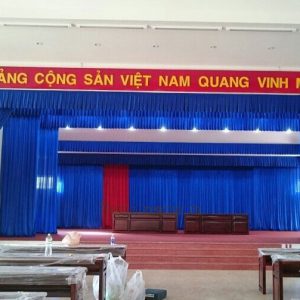 Phông màn hội trường MHT01 Phông màn hội trường MHT01
