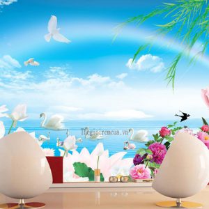 Mành cuốn in tranh phong cảnh giá rẻ tại Bình Thạnh Mành cuốn in tranh phong cảnh giá rẻ tại Bình Thạnh