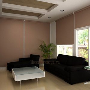 Rèm sáo cuốn văn phòng màu xanh mát dịu Rèm sáo cuốn văn phòng màu xanh mát dịu