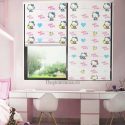 Rèm xếp lớp màu hồng hello kitty đáng yêu cho bé gái