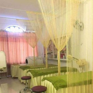 Rèm kim tuyến che spa tạo không gian sang trọng Rèm kim tuyến che spa tạo không gian sang trọng
