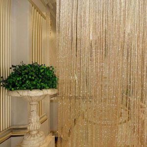 Rèm kim tuyến che spa tạo không gian sang trọng Rèm kim tuyến che spa tạo không gian sang trọng