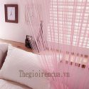 Rèm sợi ngăn phòng khách và bếp sang trọng