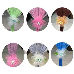 Rèm sợi ngăn phòng khách và bếp sang trọng Rèm sợi ngăn phòng khách và bếp sang trọng