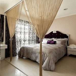 Rèm sợi ngăn phòng khách và bếp sang trọng Rèm sợi ngăn phòng khách và bếp sang trọng