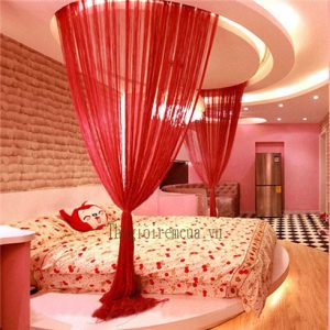 Rèm sợi ngăn phòng khách và bếp sang trọng Rèm sợi ngăn phòng khách và bếp sang trọng