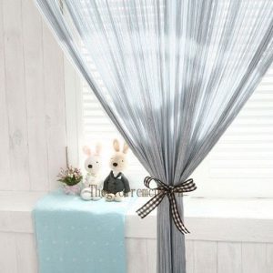 Rèm sợi ngăn phòng khách và bếp sang trọng Rèm sợi ngăn phòng khách và bếp sang trọng