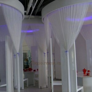 Rèm sợi ngăn phòng khách và bếp sang trọng Rèm sợi ngăn phòng khách và bếp sang trọng