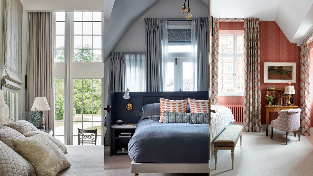 Mẫu Thiết Kế Rèm Vải Phòng Ngủ 2 Lớp