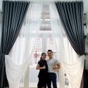 Mành cửa cao cấp phòng ngủ đơn giản ấm cúng