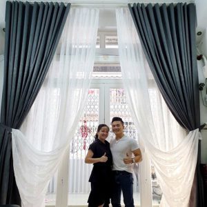 Mành cửa cao cấp phòng ngủ đơn giản ấm cúng Mành cửa cao cấp phòng ngủ đơn giản ấm cúng