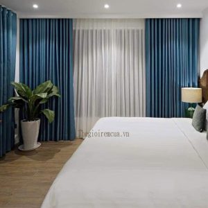 Lắp đặt rèm vải phòng ngủ hiện đại giá rẻ chắn sáng Lắp đặt rèm vải phòng ngủ hiện đại giá rẻ chắn sáng