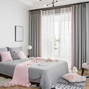 Lắp đặt rèm vải phòng ngủ hiện đại giá rẻ chắn sáng Lắp đặt rèm vải phòng ngủ hiện đại giá rẻ chắn sáng
