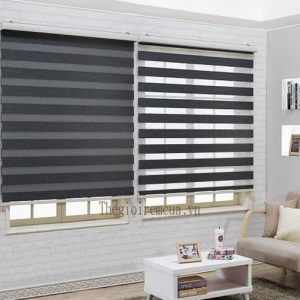 Rèm cuốn hai lớp Hàn Quốc màu xám đậm Nice (Modero) Rèm cuốn hai lớp Hàn Quốc màu xám đậm Nice (Modero)