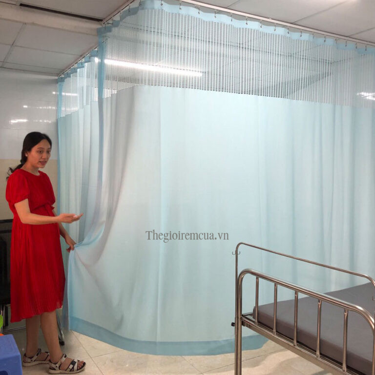 Rèm che giường bệnh nhân phòng y tế giá rẻ - Thế Giới Rèm Cửa