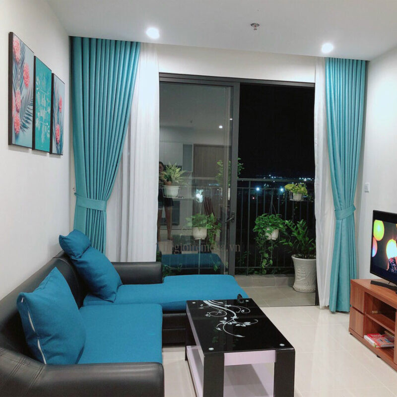 lắp đặt rèm vải vinhomes grand park