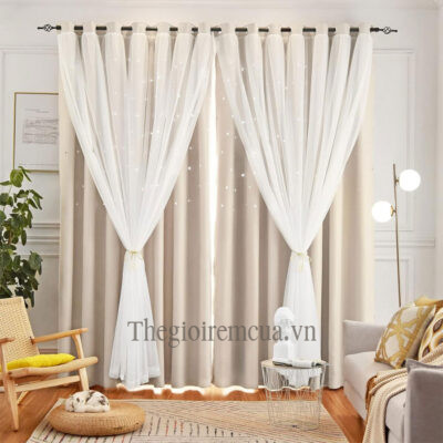 Rèm cửa 2 lớp phòng ngủ chống nắng nóng Rèm cửa 2 lớp phòng ngủ chống nắng nóng