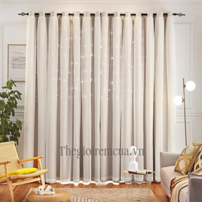 Rèm cửa 2 lớp phòng ngủ chống nắng nóng Rèm cửa 2 lớp phòng ngủ chống nắng nóng
