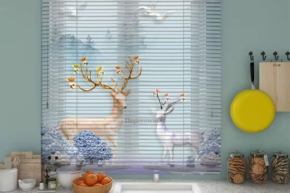 Các Mẫu Rèm Sáo Nhôm In Tranh Phổ Biến
