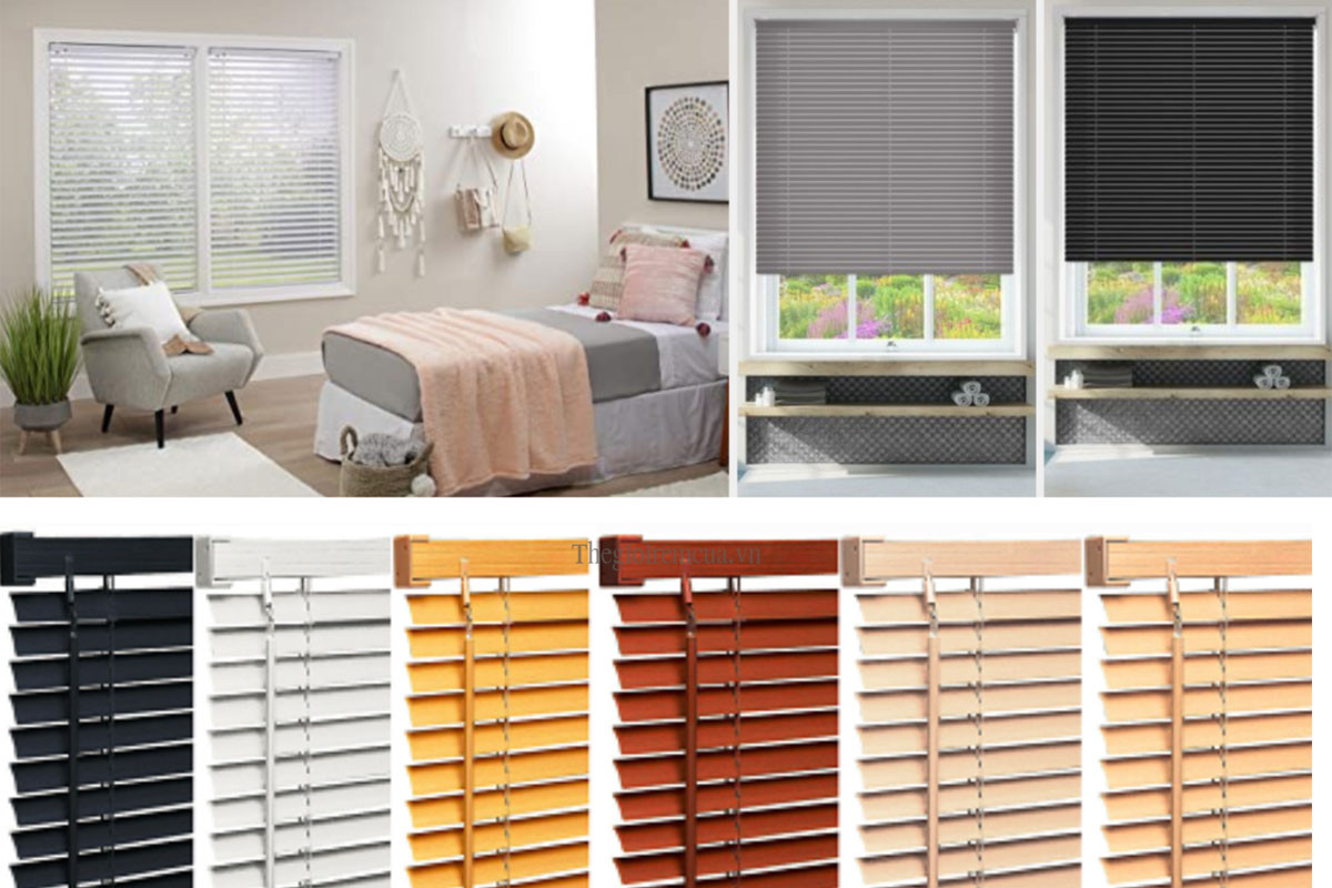 Các loại rèm sáo nhựa giả gỗ Các loại rèm sáo nhựa giả gỗ