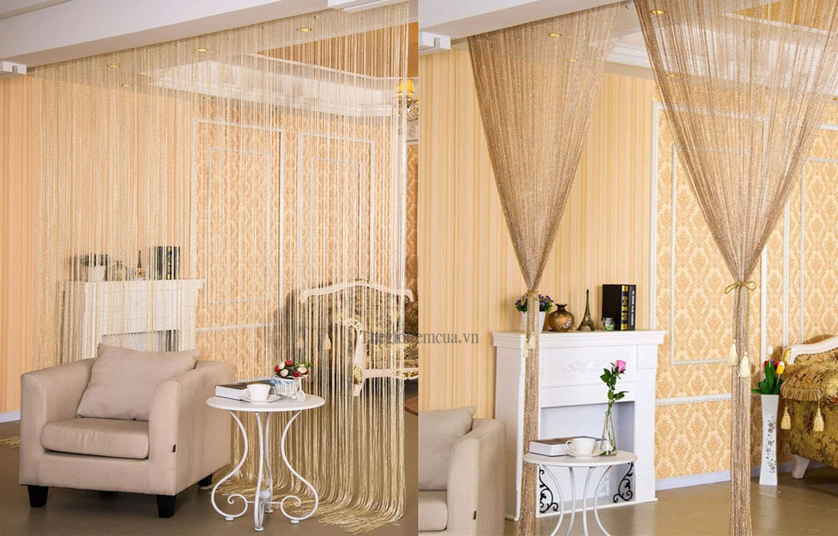 rèm sợi đính hạt