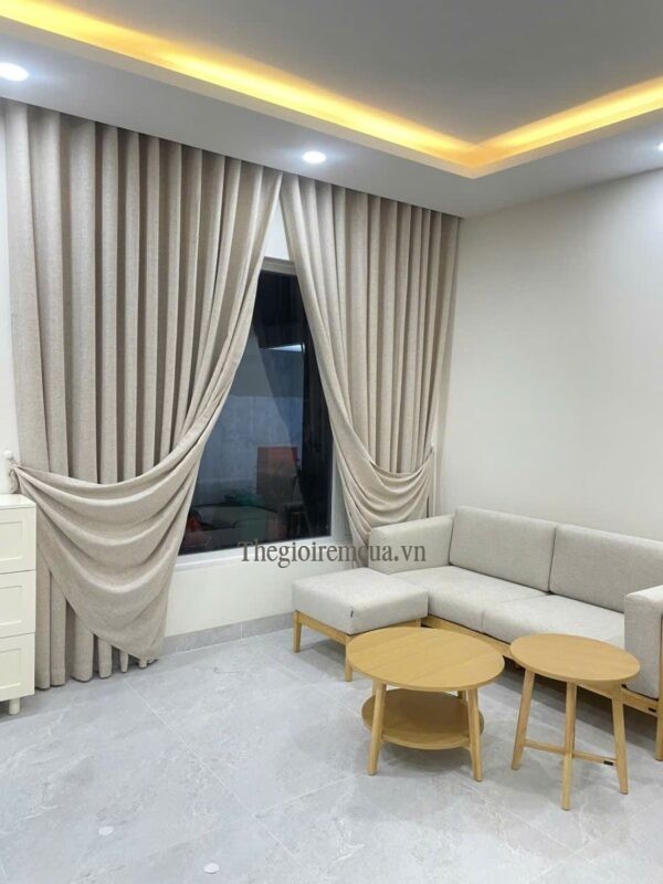 Rem Cua Vai Linen Sang Trong