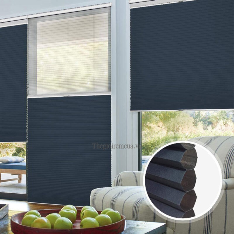 Rèm tổ ong kéo tay từ trên xuống hệ Standard Korea - Thế Giới Rèm Cửa