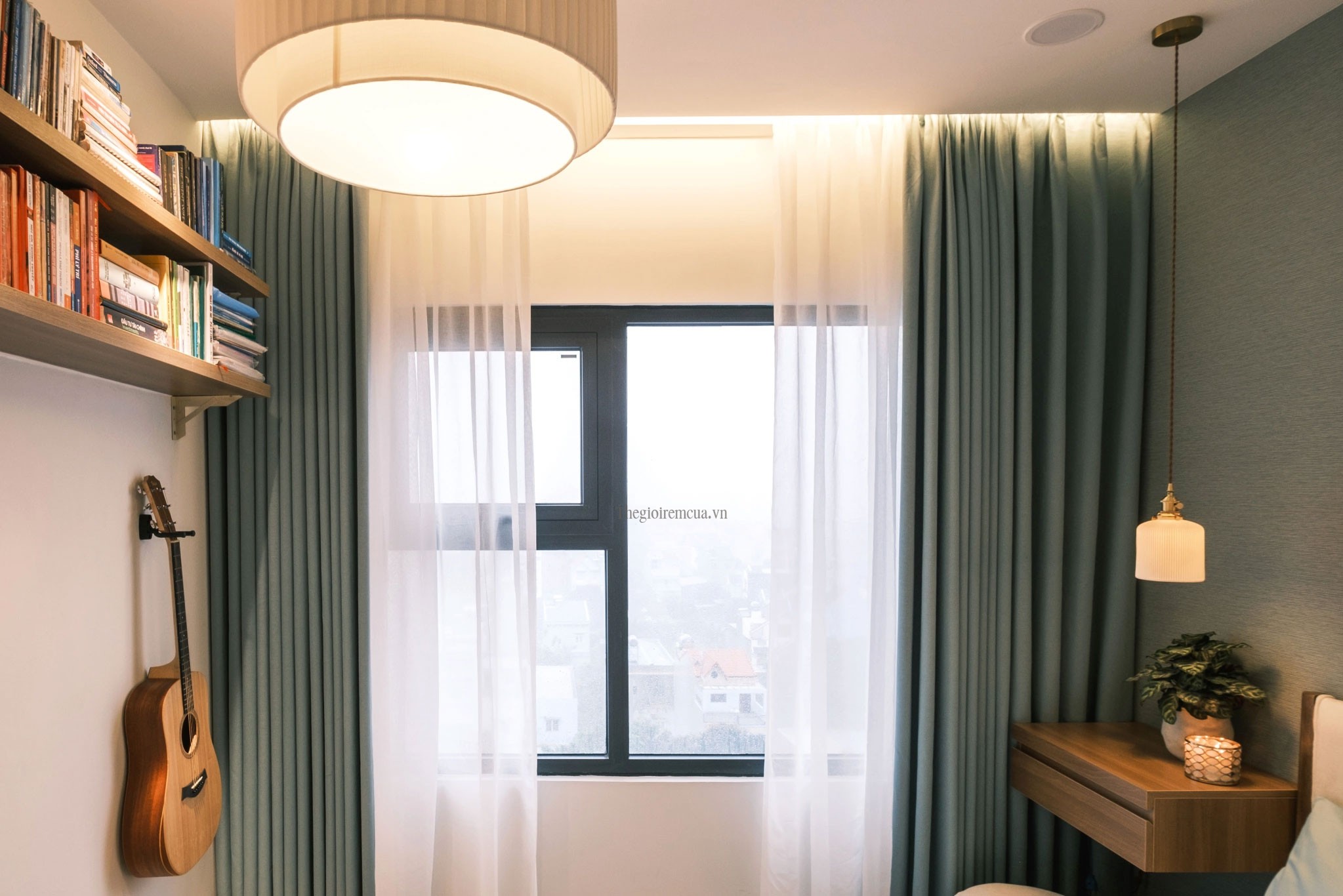 rèm vải tự động