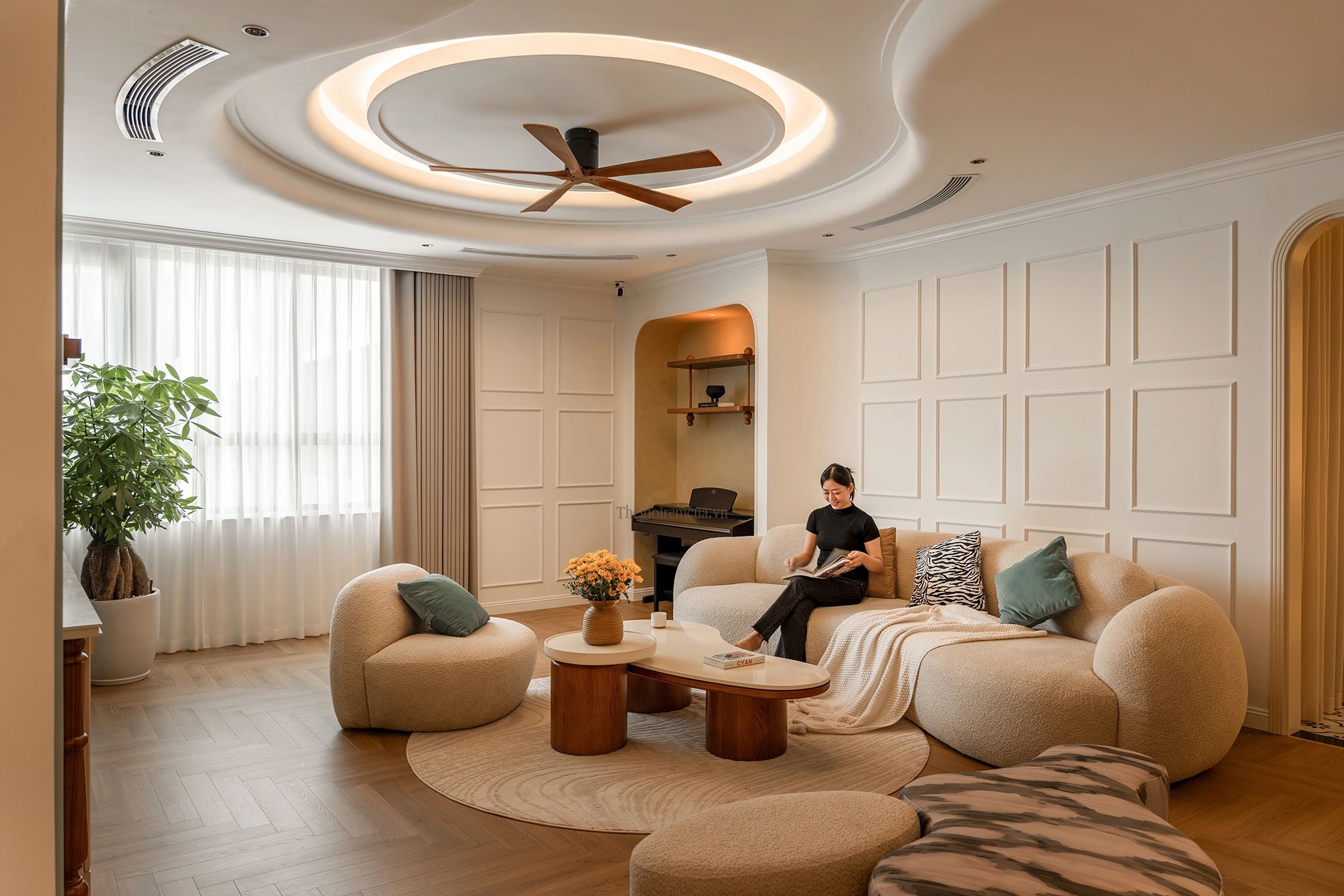 Rèm vải tự động cao cấp