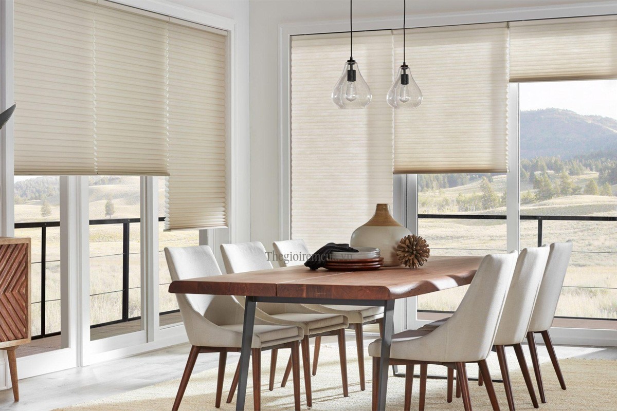 Rèm tổ ong thông minh tự động Rèm tổ ong thông minh tự động