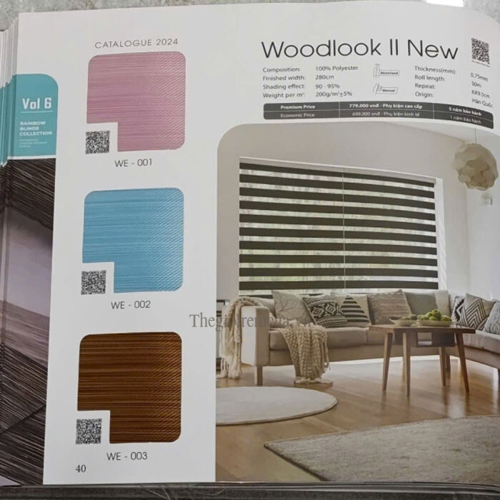 Rèm cầu vồng padora Woodlook II New Rèm cầu vồng padora Woodlook II New
